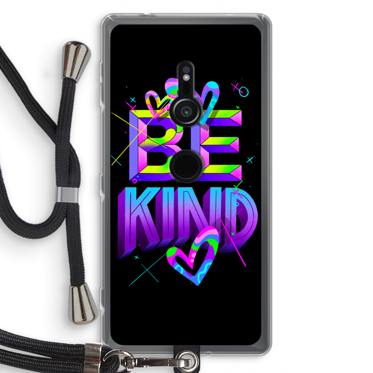 Be Kind: Sony Xperia XZ2 Transparant Hoesje met koord