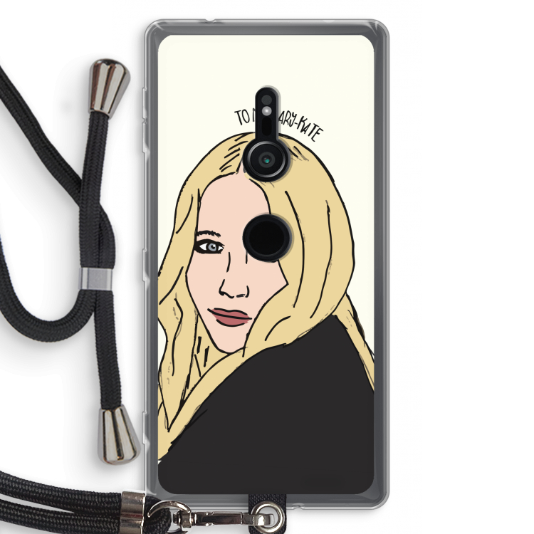 Mary Kate: Sony Xperia XZ2 Transparant Hoesje met koord