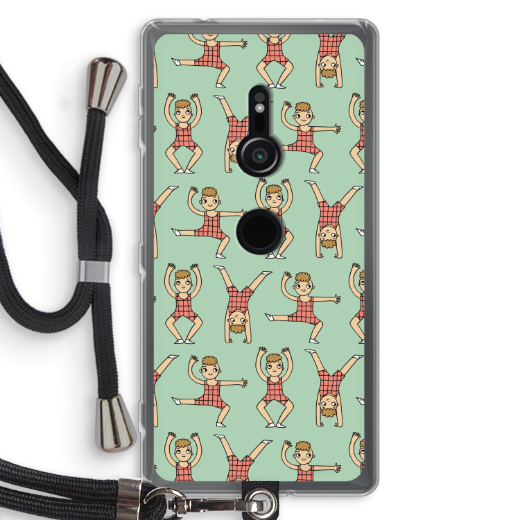 Gymboys: Sony Xperia XZ2 Transparant Hoesje met koord