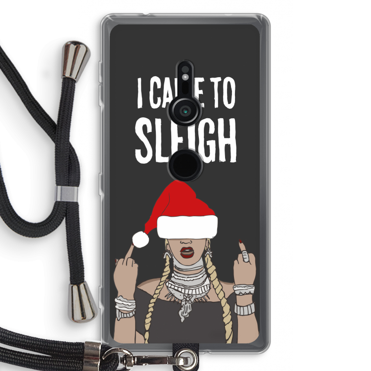 Came To Sleigh: Sony Xperia XZ2 Transparant Hoesje met koord