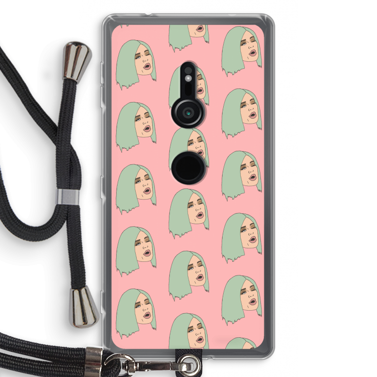 King Kylie: Sony Xperia XZ2 Transparant Hoesje met koord