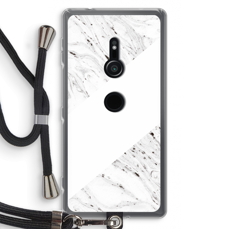 Biggest stripe: Sony Xperia XZ2 Transparant Hoesje met koord