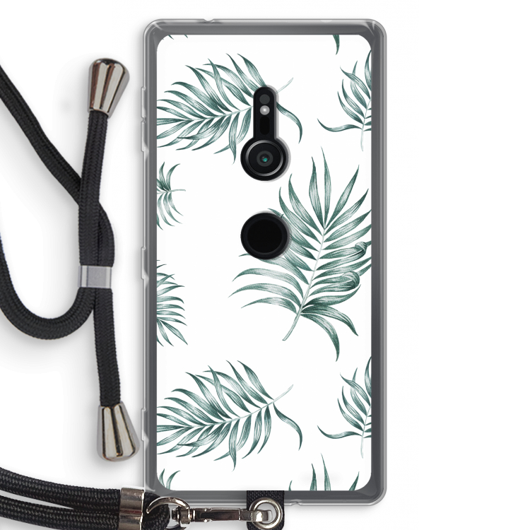 Simple leaves: Sony Xperia XZ2 Transparant Hoesje met koord