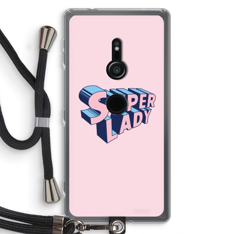 Superlady: Sony Xperia XZ2 Transparant Hoesje met koord