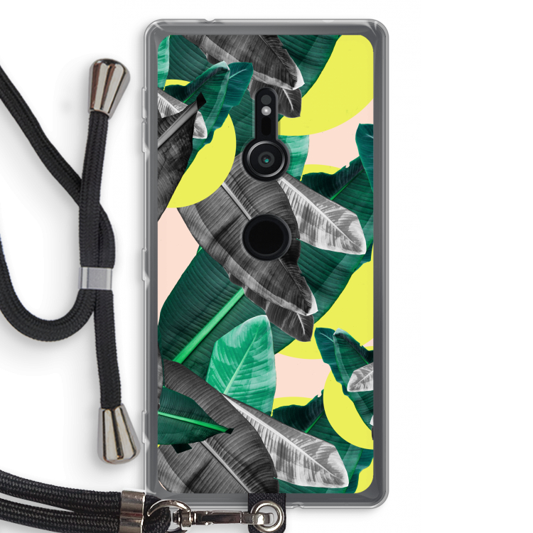 Fantasie jungle: Sony Xperia XZ2 Transparant Hoesje met koord