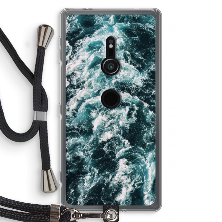 Zee golf: Sony Xperia XZ2 Transparant Hoesje met koord