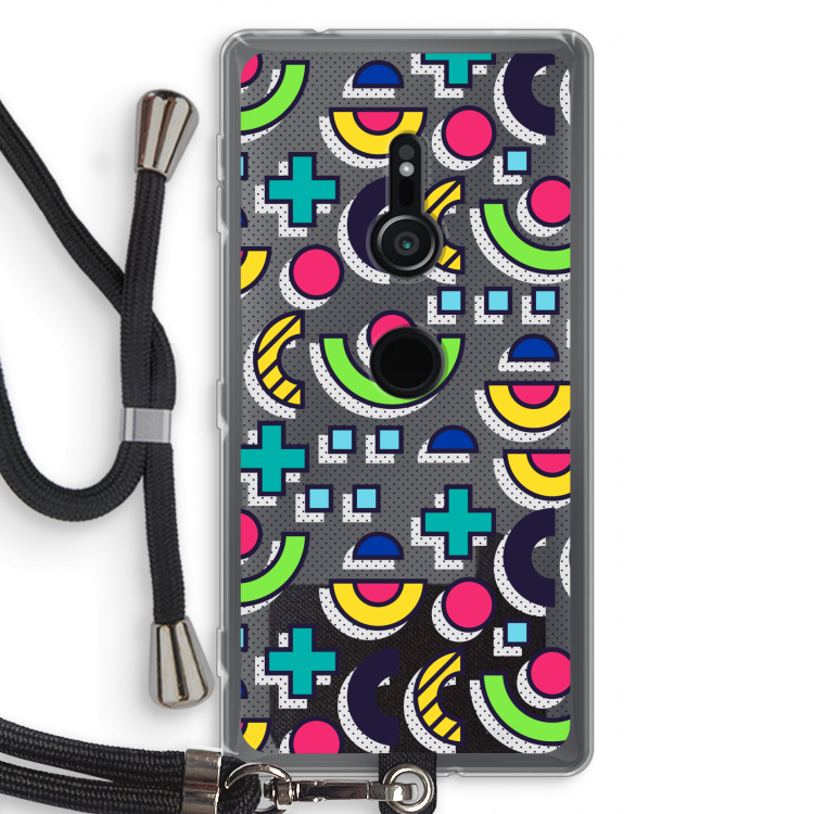 8-bit N°6: Sony Xperia XZ2 Transparant Hoesje met koord