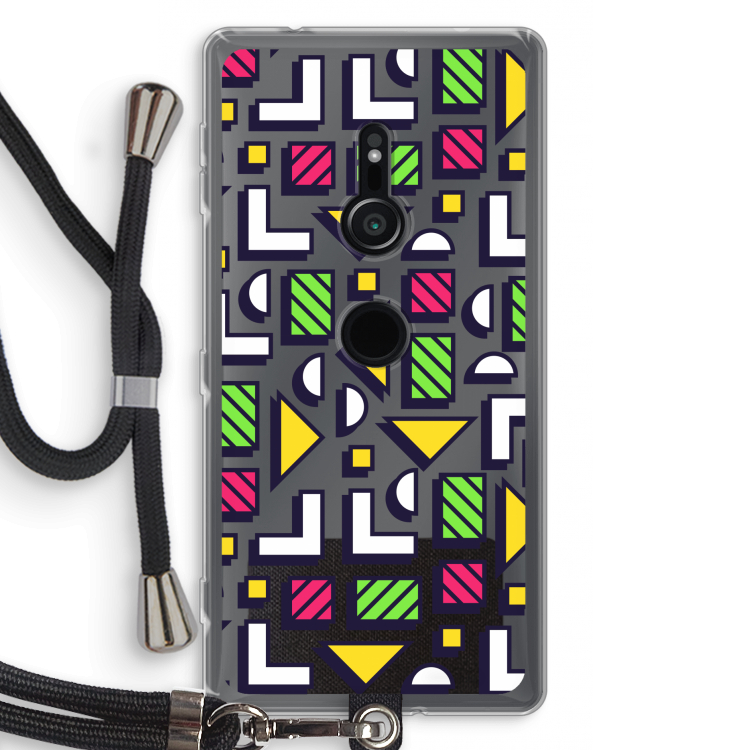 8-bit N°4: Sony Xperia XZ2 Transparant Hoesje met koord