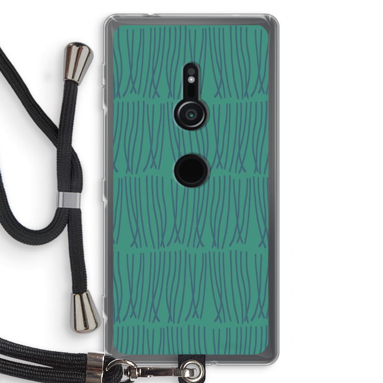 Swirls: Sony Xperia XZ2 Transparant Hoesje met koord