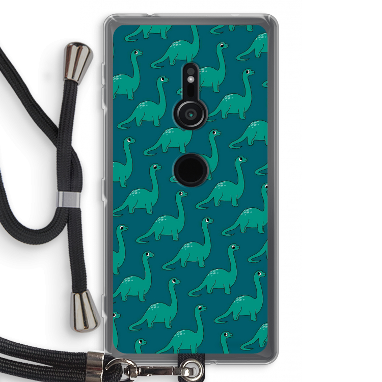 Diplodocus: Sony Xperia XZ2 Transparant Hoesje met koord