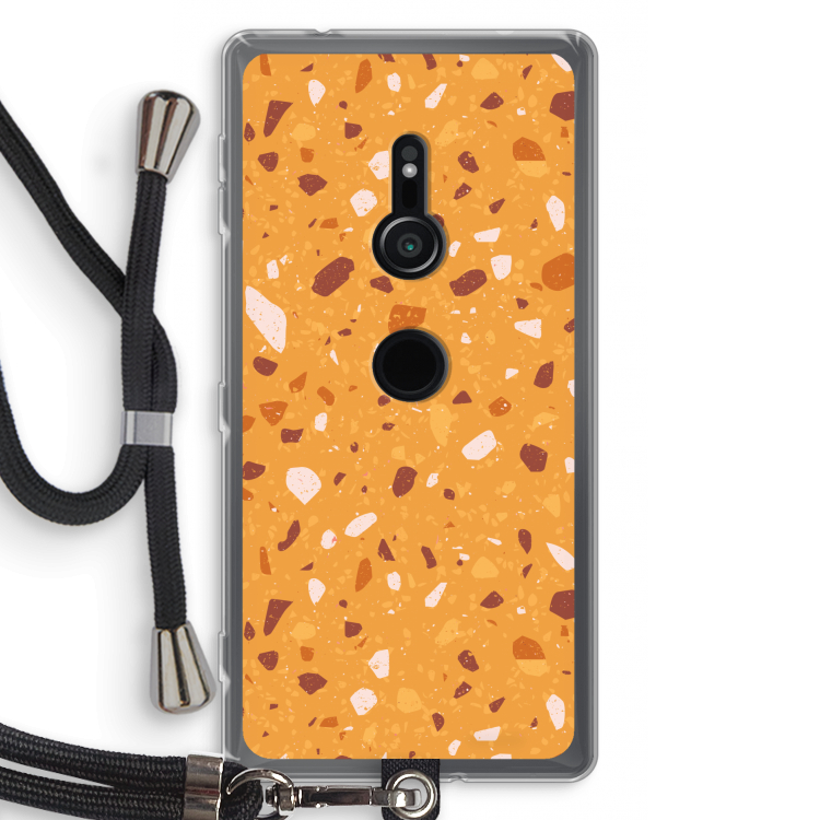 Terrazzo N°24: Sony Xperia XZ2 Transparant Hoesje met koord