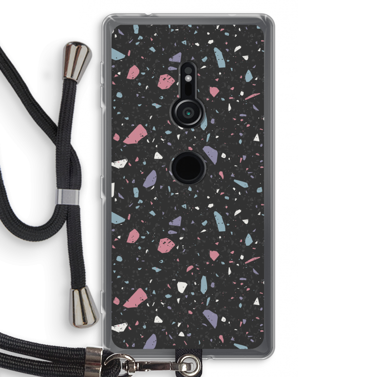 Terrazzo N°16: Sony Xperia XZ2 Transparant Hoesje met koord