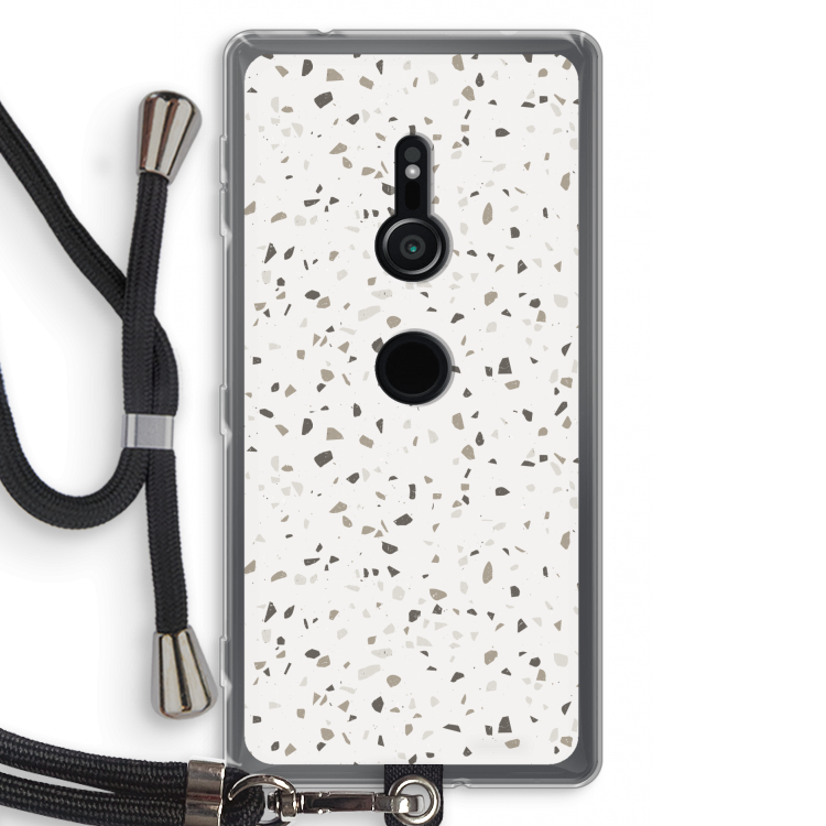 Terrazzo N°14: Sony Xperia XZ2 Transparant Hoesje met koord