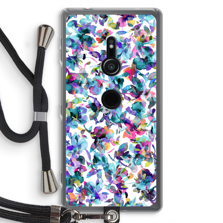 Hibiscus Flowers: Sony Xperia XZ2 Transparant Hoesje met koord