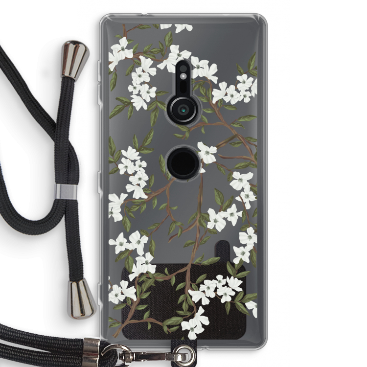 Blossoming spring: Sony Xperia XZ2 Transparant Hoesje met koord