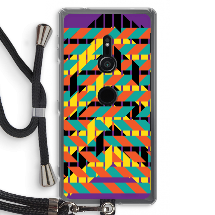 Skew Bee 2: Sony Xperia XZ2 Transparant Hoesje met koord