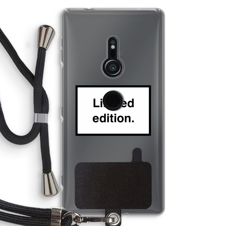 Limited edition: Sony Xperia XZ2 Transparant Hoesje met koord