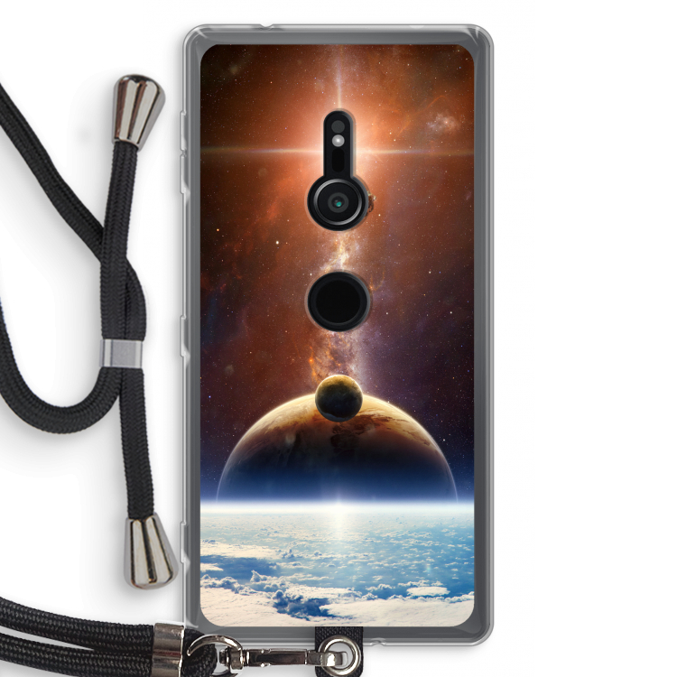 Omicron 2019: Sony Xperia XZ2 Transparant Hoesje met koord
