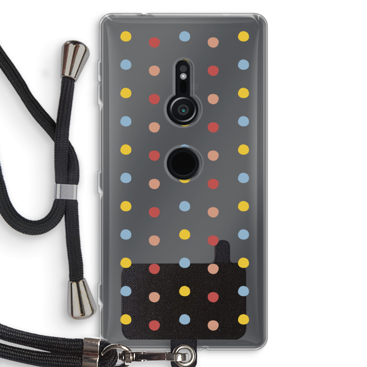 Bollen: Sony Xperia XZ2 Transparant Hoesje met koord