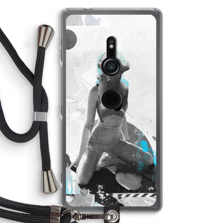 I will not feel a thing: Sony Xperia XZ2 Transparant Hoesje met koord