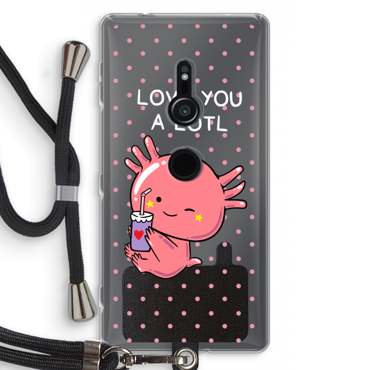 Love You A Lotl: Sony Xperia XZ2 Transparant Hoesje met koord