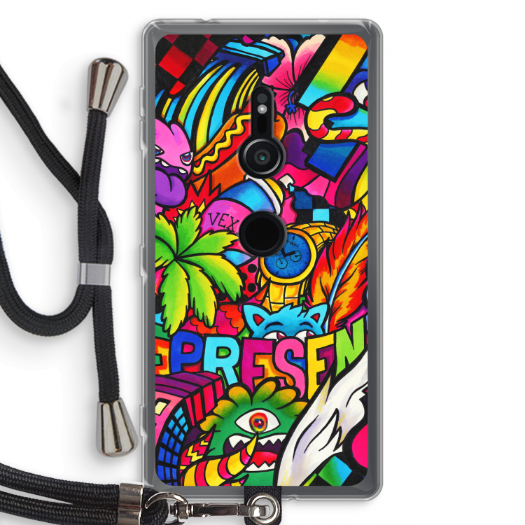Represent: Sony Xperia XZ2 Transparant Hoesje met koord