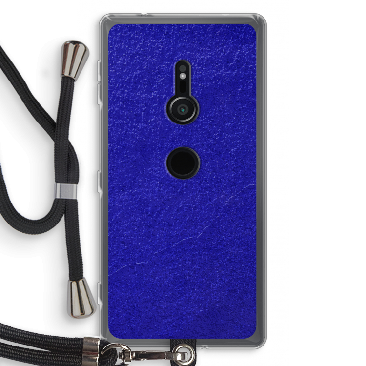 Majorelle Blue: Sony Xperia XZ2 Transparant Hoesje met koord
