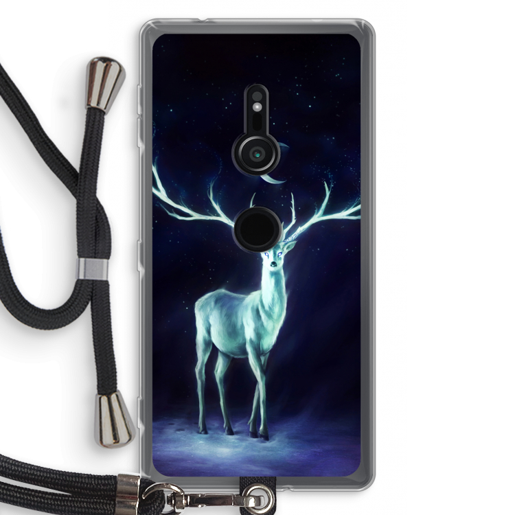 Nightbringer: Sony Xperia XZ2 Transparant Hoesje met koord