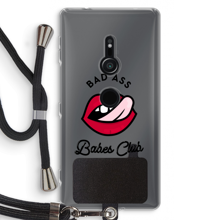 Badass Babes Club: Sony Xperia XZ2 Transparant Hoesje met koord