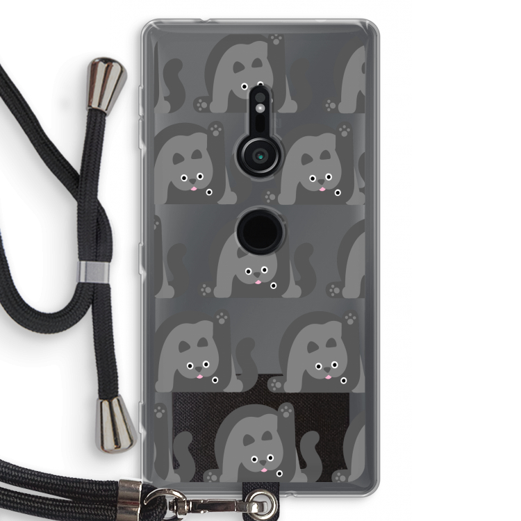 Cats: Sony Xperia XZ2 Transparant Hoesje met koord