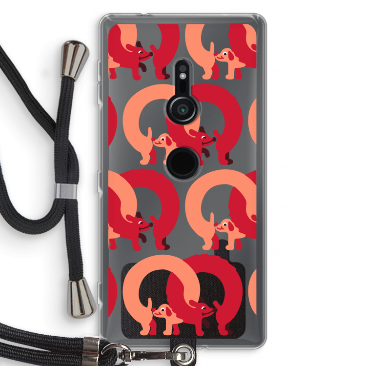 Dogs: Sony Xperia XZ2 Transparant Hoesje met koord