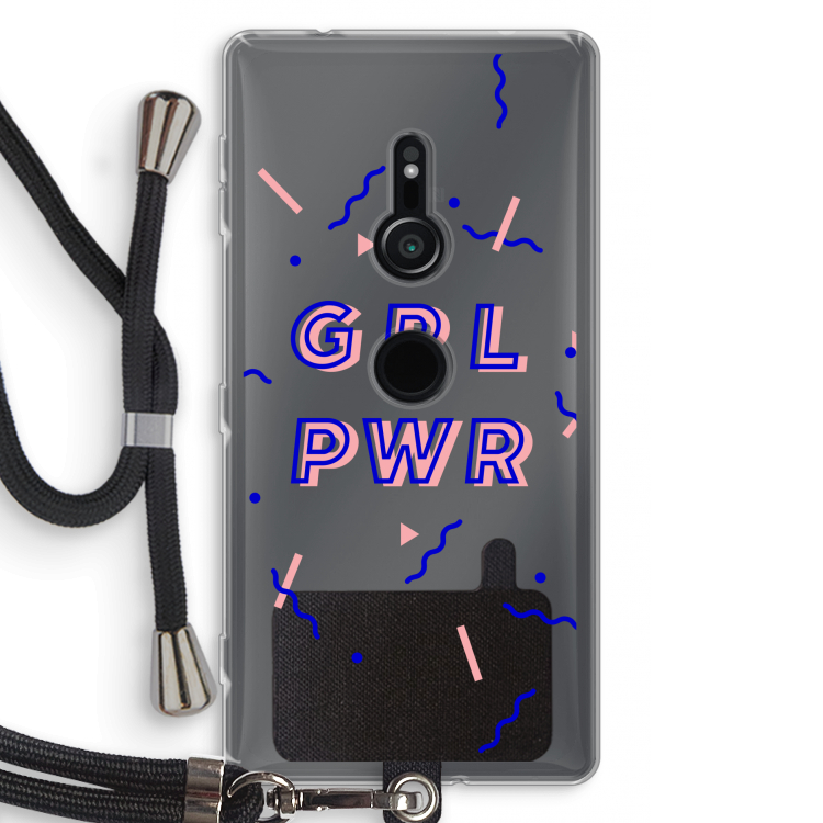 GRL PWR: Sony Xperia XZ2 Transparant Hoesje met koord