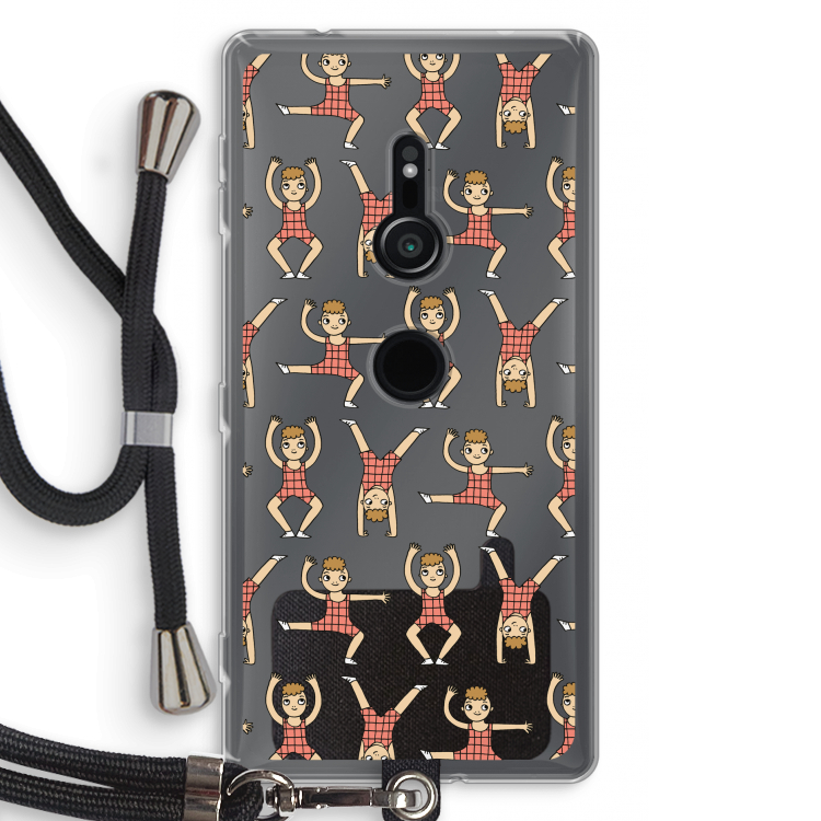 Gymboys: Sony Xperia XZ2 Transparant Hoesje met koord