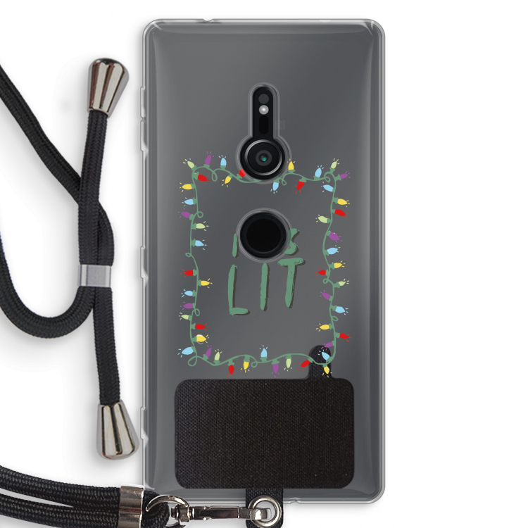It's Lit: Sony Xperia XZ2 Transparant Hoesje met koord