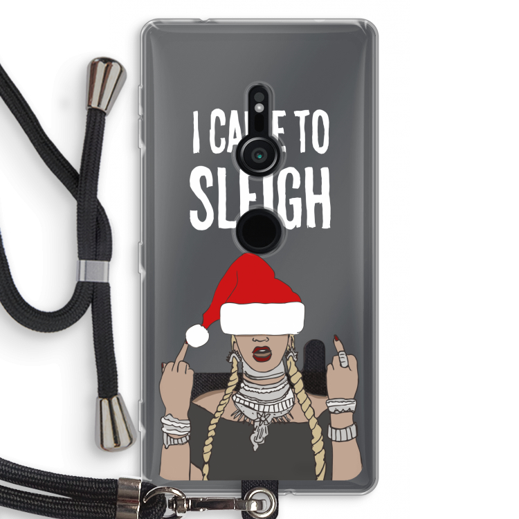 Came To Sleigh: Sony Xperia XZ2 Transparant Hoesje met koord