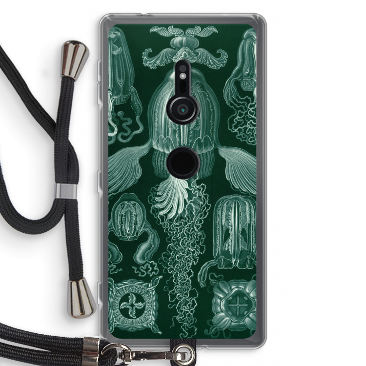 Haeckel Cubomedusae: Sony Xperia XZ2 Transparant Hoesje met koord