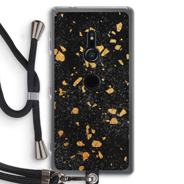 Terrazzo N°7: Sony Xperia XZ2 Transparant Hoesje met koord