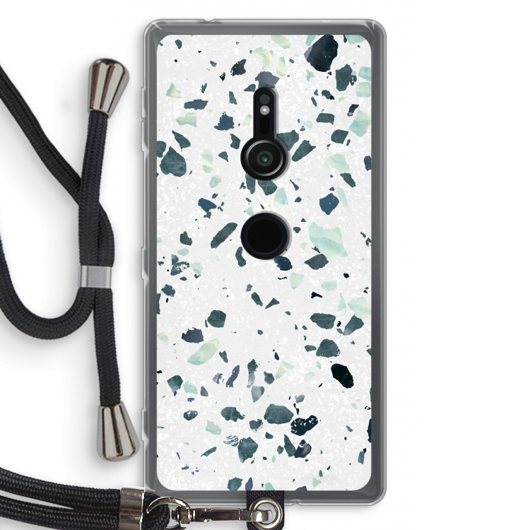 Terrazzo N°2: Sony Xperia XZ2 Transparant Hoesje met koord