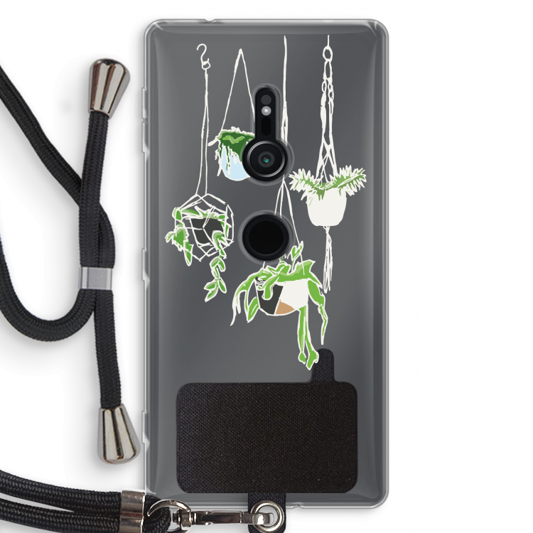 Hang In There: Sony Xperia XZ2 Transparant Hoesje met koord