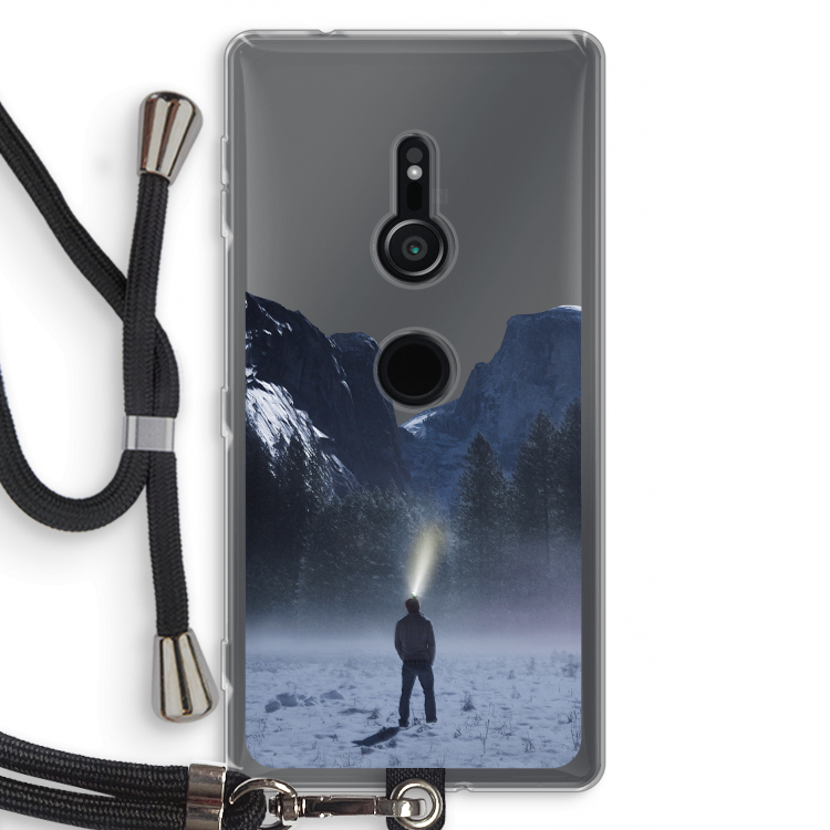Wanderlust: Sony Xperia XZ2 Transparant Hoesje met koord