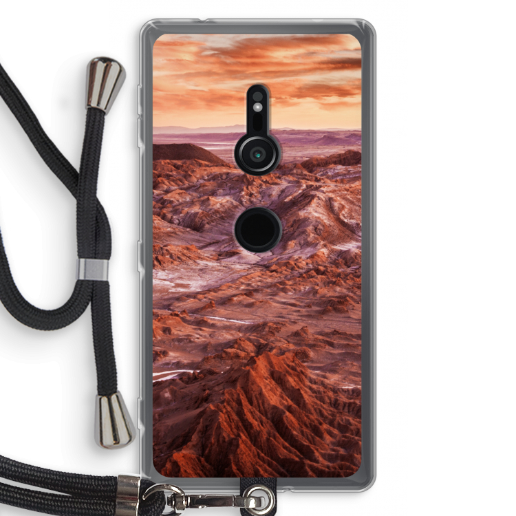 Mars: Sony Xperia XZ2 Transparant Hoesje met koord