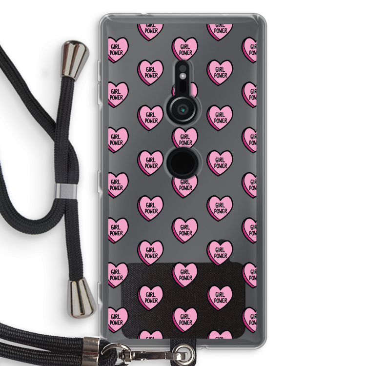 GIRL POWER: Sony Xperia XZ2 Transparant Hoesje met koord