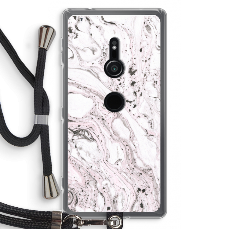 Mengelmoes: Sony Xperia XZ2 Transparant Hoesje met koord