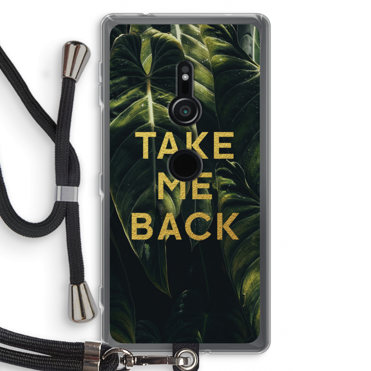 Take me back: Sony Xperia XZ2 Transparant Hoesje met koord
