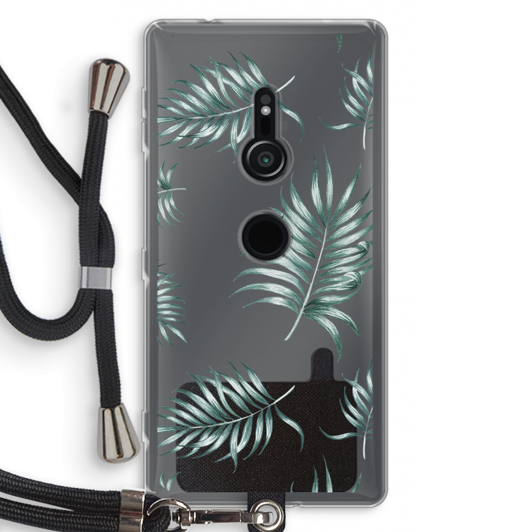 Simple leaves: Sony Xperia XZ2 Transparant Hoesje met koord