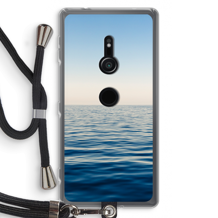 Water horizon: Sony Xperia XZ2 Transparant Hoesje met koord