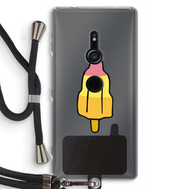 Raketijsje: Sony Xperia XZ2 Transparant Hoesje met koord
