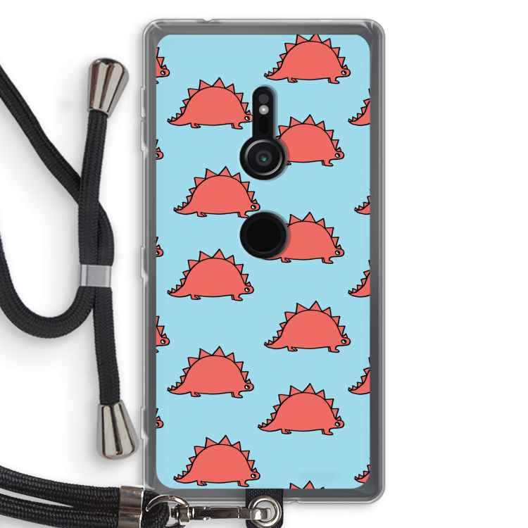 Dinosawrr: Sony Xperia XZ2 Transparant Hoesje met koord