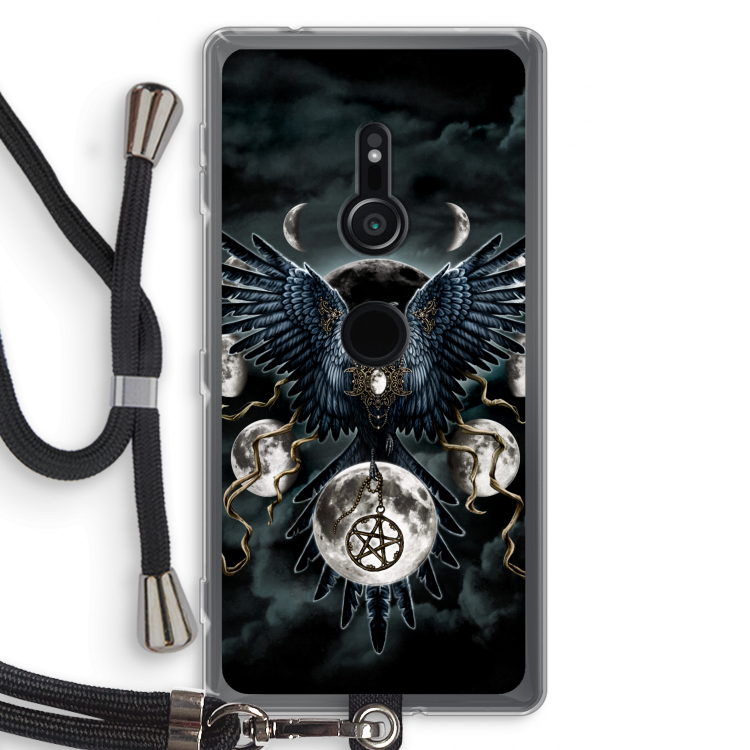 Sinister Wings: Sony Xperia XZ2 Transparant Hoesje met koord