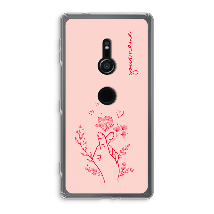 Giving Flowers: Sony Xperia XZ2 Transparant Hoesje